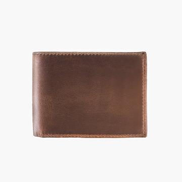 Men's Thursday Bifold Leather Classic Wallets Brown | CA181FDN