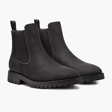 Men's Thursday Legend Leather Boots Black | CA193WNB