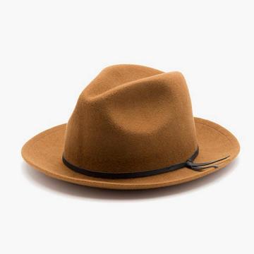 Men's Thursday Luke Fedora Wool Hats Brown | CA311FDN