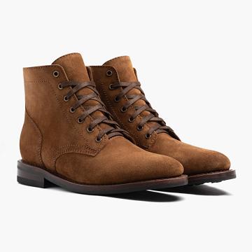 Men's Thursday President Suede Boots Brown | CA207FDN