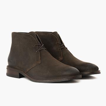 Men's Thursday Scout Suede Chukka Boots Dark / Olive | CA59YXF