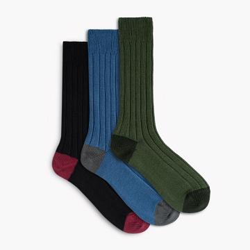 Men's Thursday Sodello Legacy Cotton 3-Pack Socks Multicolor | CA3PJJ