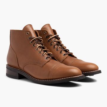 Men's Thursday Vanguard Leather Boots Brown | CA213ILH