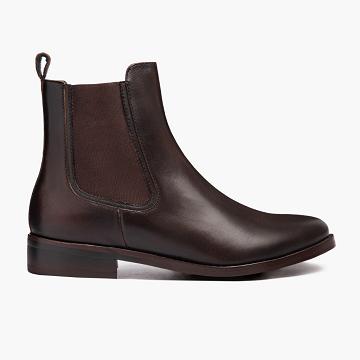 Women's Thursday Duchess Leather Chelsea Boots Coffee | CA364DFM