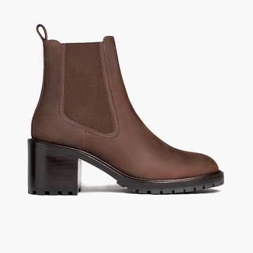 Women's Thursday Knockout Leather Boots Brown | CA390DFM10