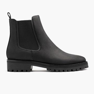 Women's Thursday Legend Leather Chelsea Boots Black | CA393PJJ
