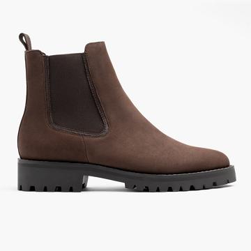 Women's Thursday Legend Nubuck Chelsea Boots Brown | CA395ILH