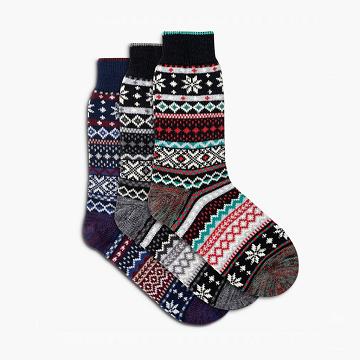 Women's Thursday Sodello Norwegian Cotton 3-Pack Socks Multicolor | CA390DFM54