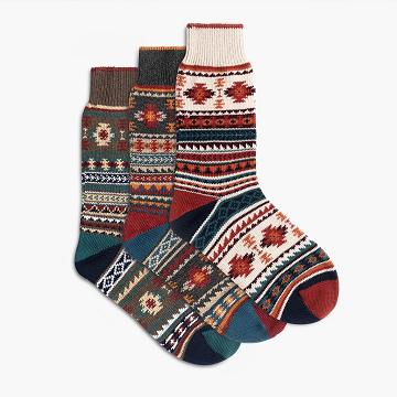 Women's Thursday Sodello Southern Sun Cotton 3-Pack Socks Orange / Multicolor | CA390DFM58